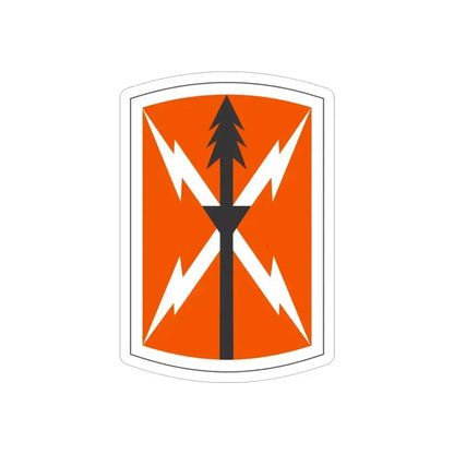 516 Signal Brigade 3 (U.S. Army) REVERSE PRINT Transparent Die-Cut STICKER 5 Inch Die-Cut Transparent - The Sticker Space