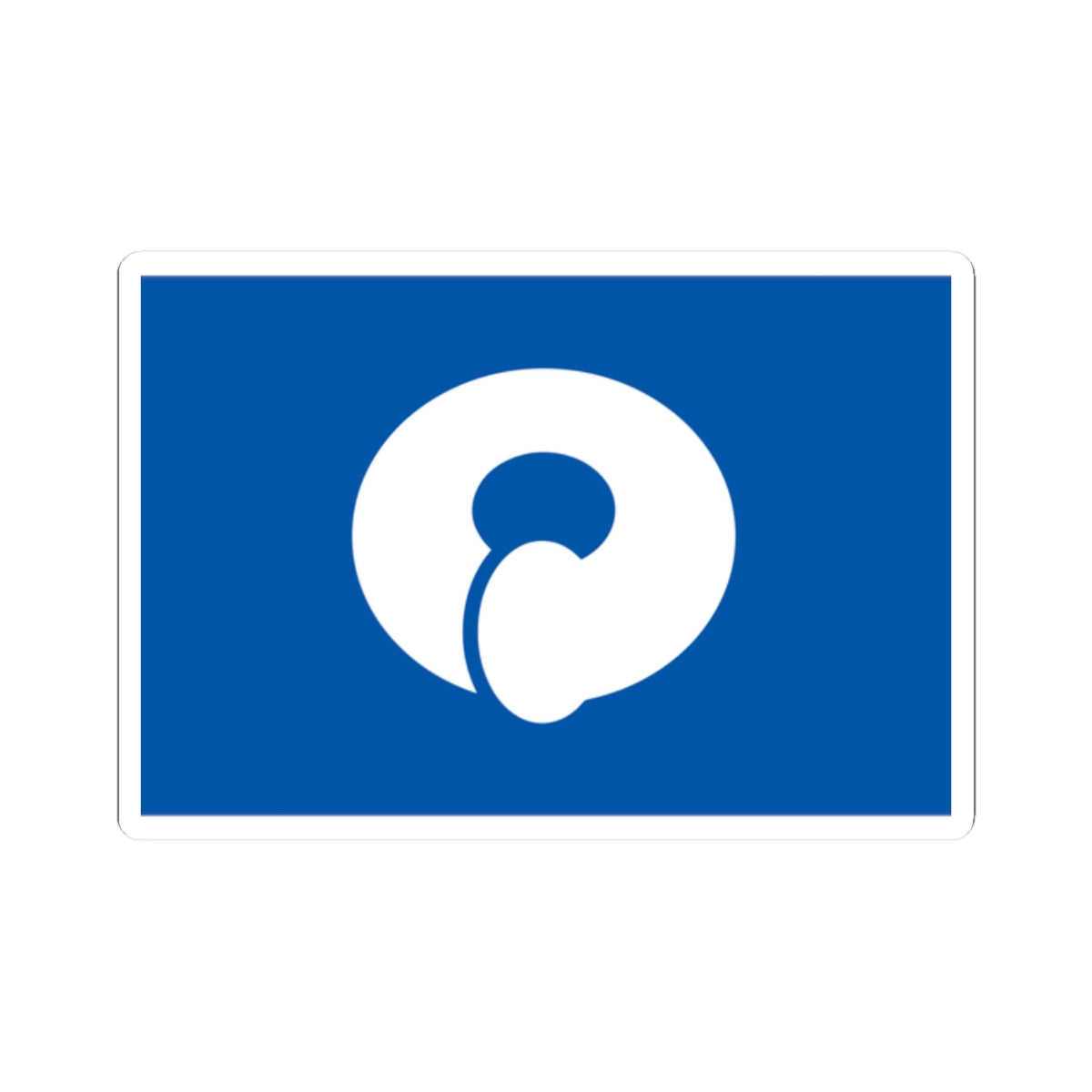 Flag of Manno Kagawa (Japan) STICKER Vinyl Kiss-Cut Decal