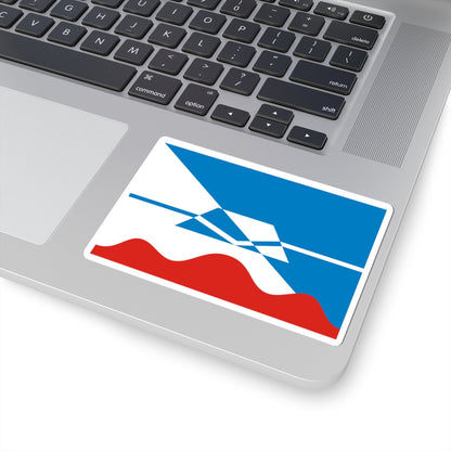 Flag of Krasnogorsk Moscow oblast (Russia) STICKER Vinyl Kiss-Cut Decal