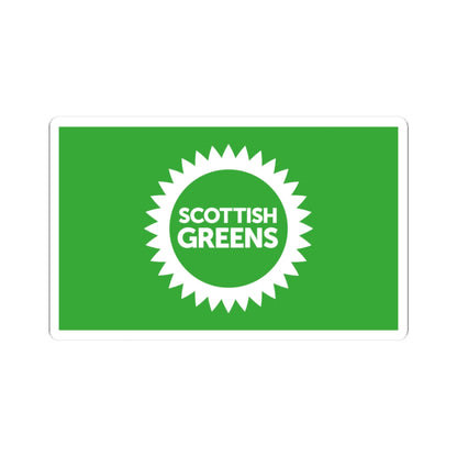 Scottish Greens flag (United Kingdom) STICKER Vinyl Kiss-Cut Decal
