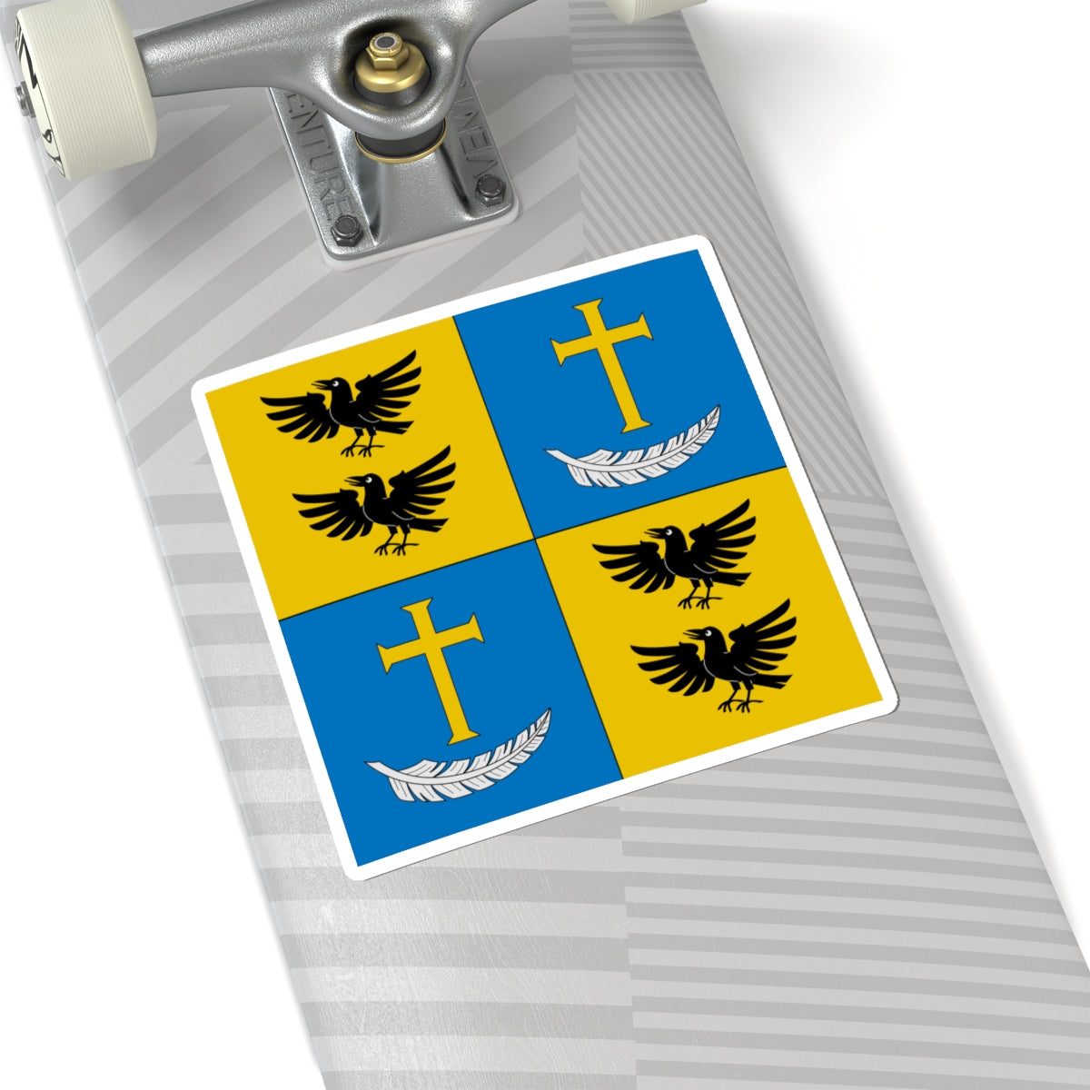 Flag of Urban Federer (Switzerland) STICKER Vinyl Kiss-Cut Decal