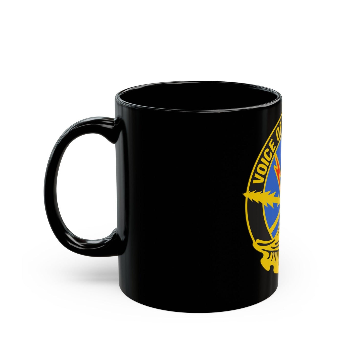 516th Signal Brigade (U.S. Army) Black Coffee Mug-The Sticker Space