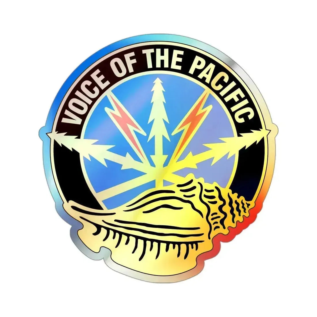 516th Signal Brigade (U.S. Army) Holographic STICKER Die-Cut Vinyl Decal 3 Inch Holographic - The Sticker Space