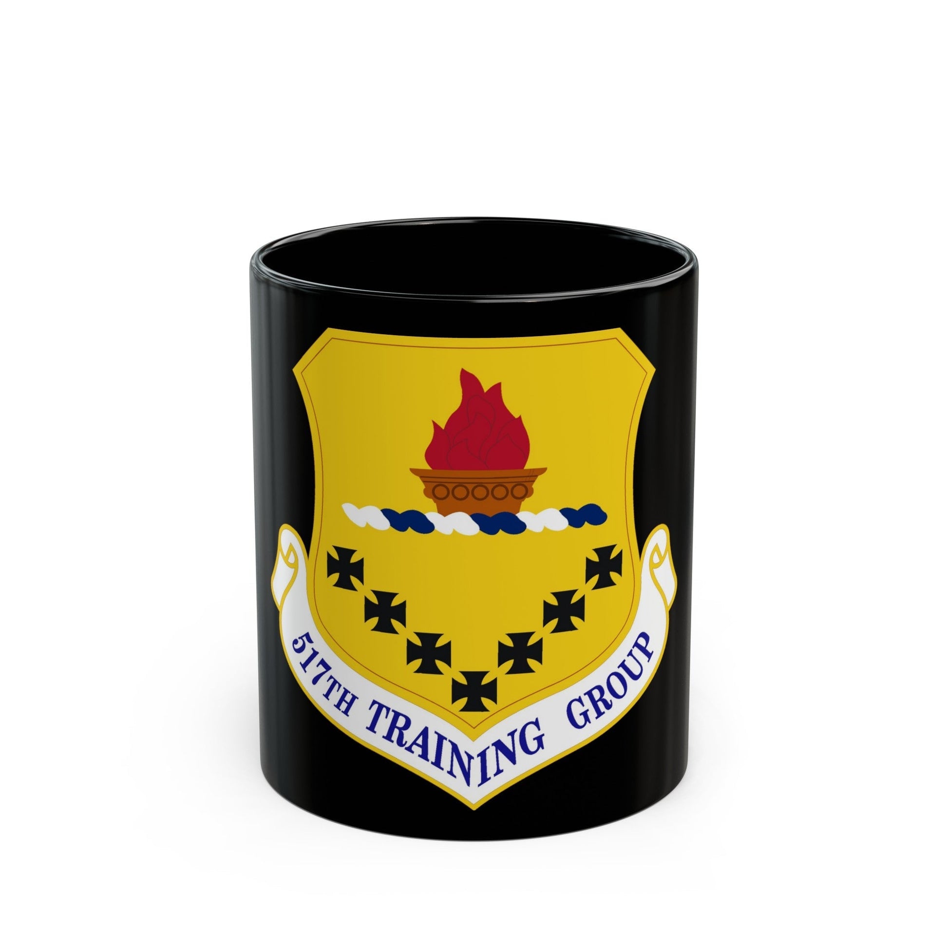 517 Training Group AETC (U.S. Air Force) Black Coffee Mug-11oz-The Sticker Space