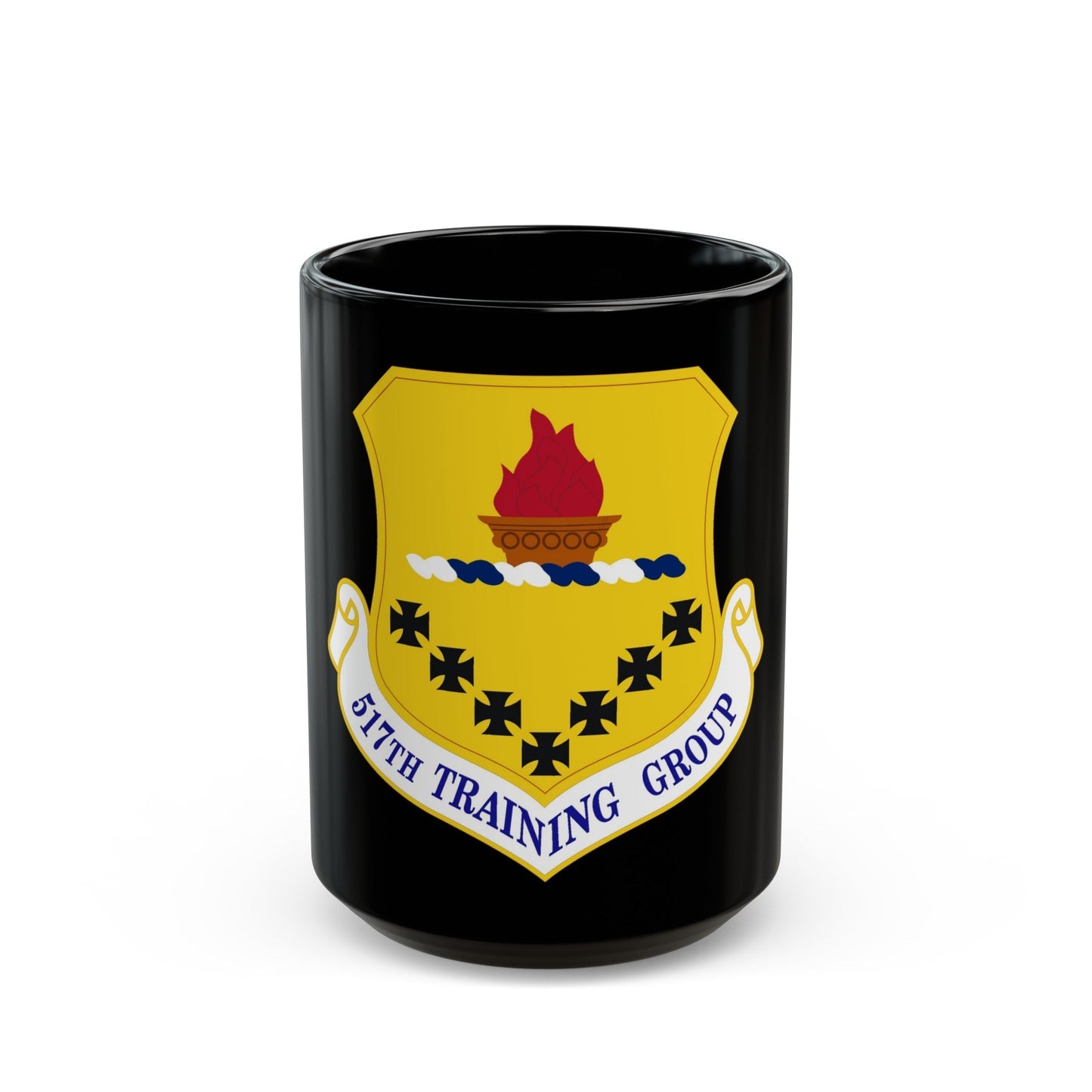 517 Training Group AETC (U.S. Air Force) Black Coffee Mug-15oz-The Sticker Space