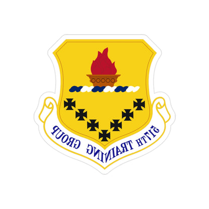 517 Training Group AETC (U.S. Air Force) REVERSE PRINT Transparent STICKER-2 Inch-The Sticker Space