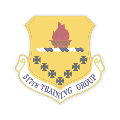 517 Training Group AETC (U.S. Air Force) STICKER Vinyl Kiss-Cut Decal 3 Inch Transparent - The Sticker Space