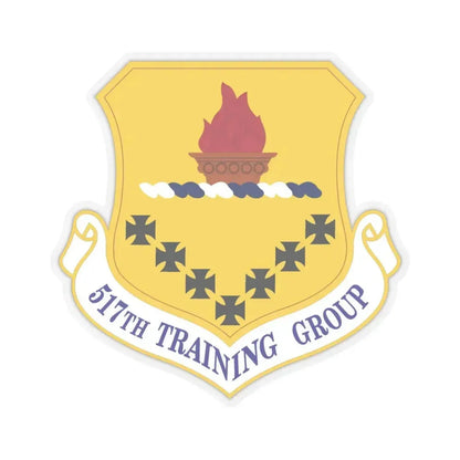 517 Training Group AETC (U.S. Air Force) STICKER Vinyl Kiss-Cut Decal 4 Inch Transparent - The Sticker Space