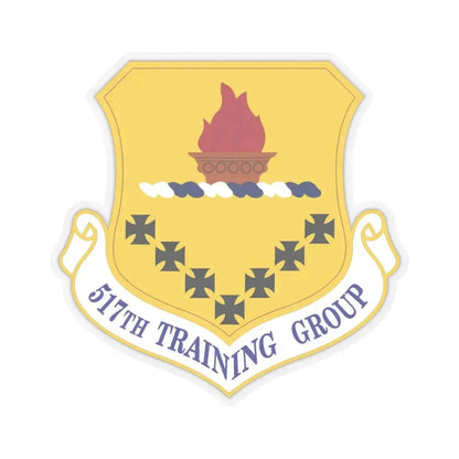 517 Training Group AETC (U.S. Air Force) STICKER Vinyl Kiss-Cut Decal 6 Inch Transparent - The Sticker Space
