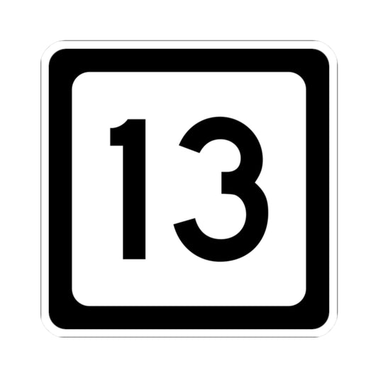 WV-13 (Virginia) (Road Sign) STICKER Vinyl Kiss-Cut Decal