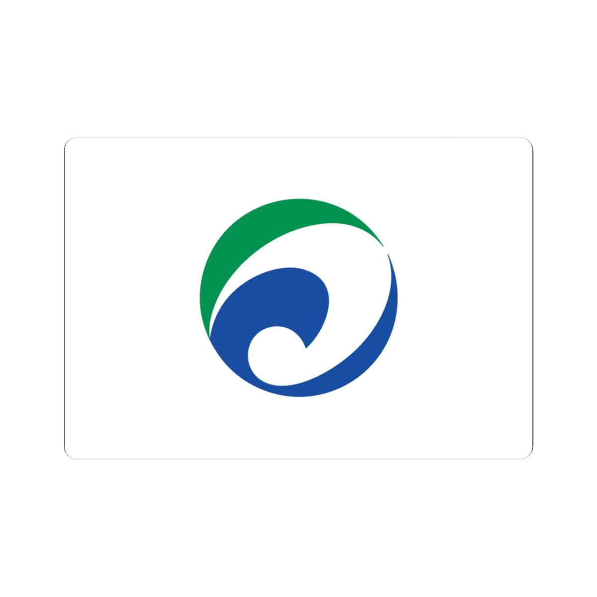 Flag of Maibara Shiga (Japan) STICKER Vinyl Kiss-Cut Decal