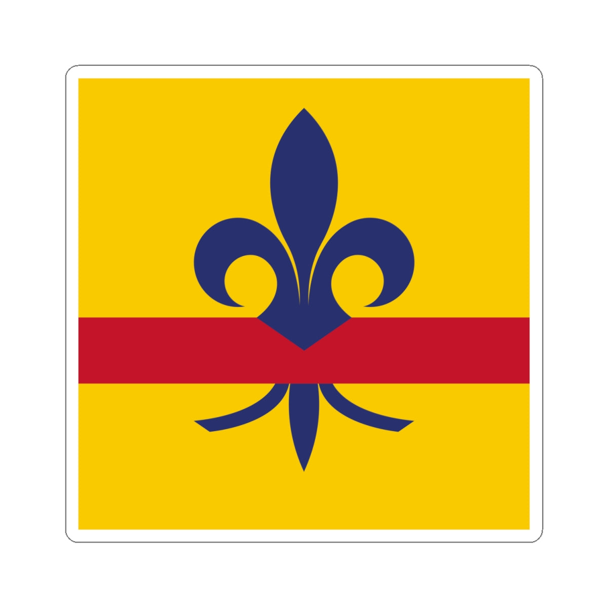 Flag of Pertuis France (France) STICKER Vinyl Kiss-Cut Decal