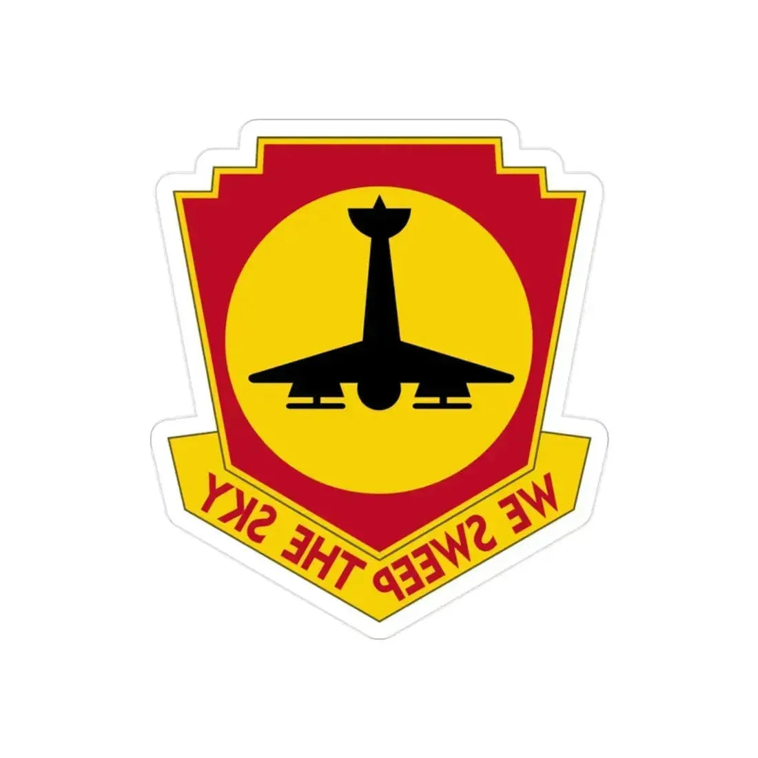517th Air Defense Artillery Regiment (U.S. Army) REVERSE PRINT Transparent Die-Cut STICKER 2 Inch Die-Cut Transparent - The Sticker Space