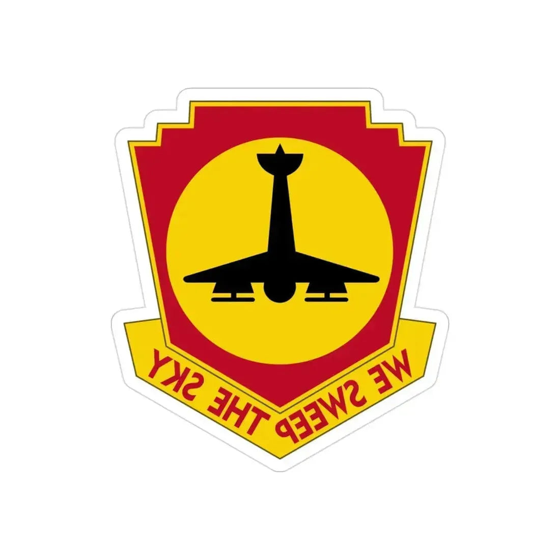 517th Air Defense Artillery Regiment (U.S. Army) REVERSE PRINT Transparent Die-Cut STICKER 3 Inch Die-Cut Transparent - The Sticker Space