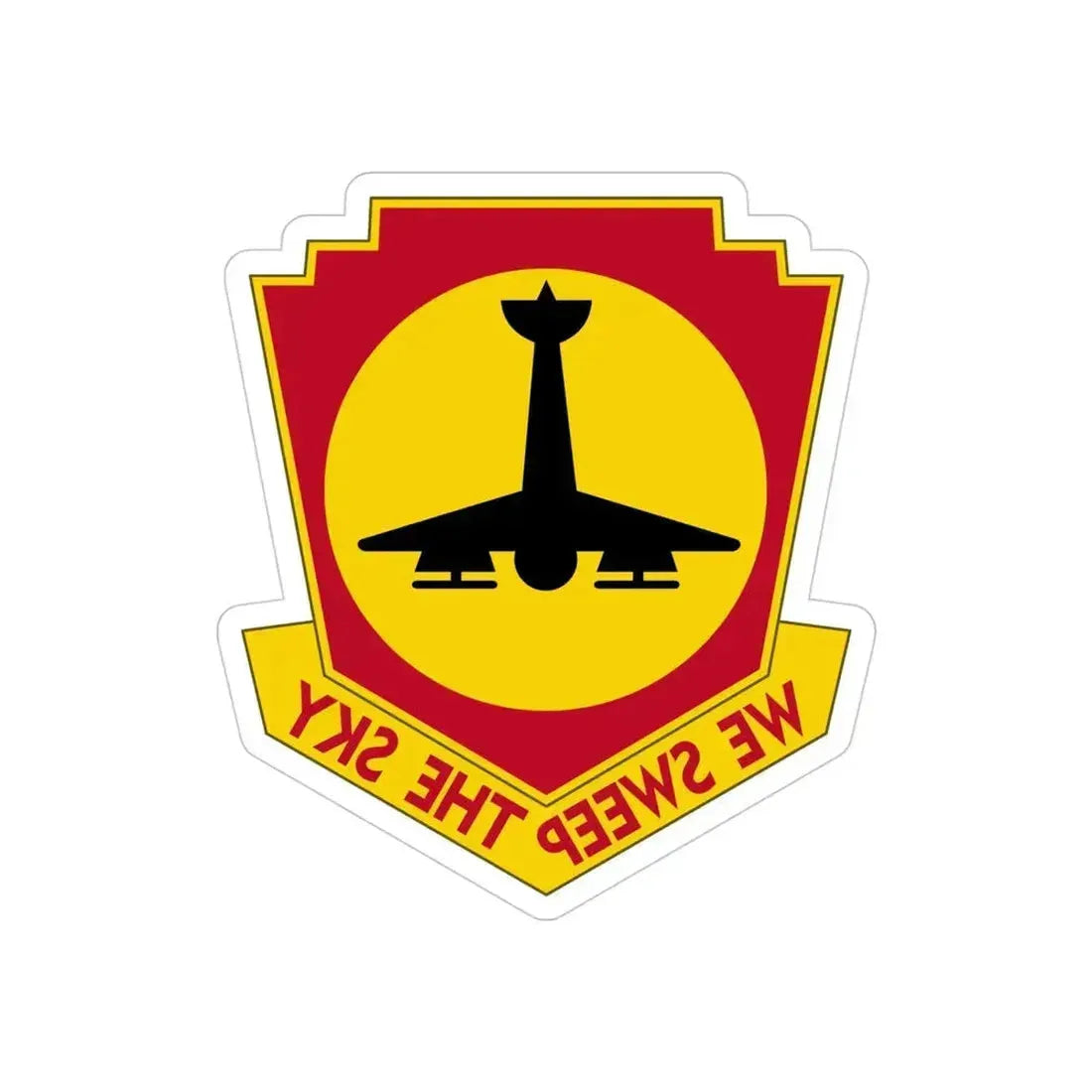 517th Air Defense Artillery Regiment (U.S. Army) REVERSE PRINT Transparent Die-Cut STICKER 4 Inch Die-Cut Transparent - The Sticker Space