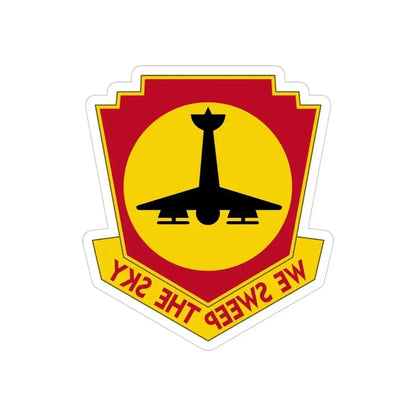 517th Air Defense Artillery Regiment (U.S. Army) REVERSE PRINT Transparent Die-Cut STICKER 4 Inch Die-Cut Transparent - The Sticker Space