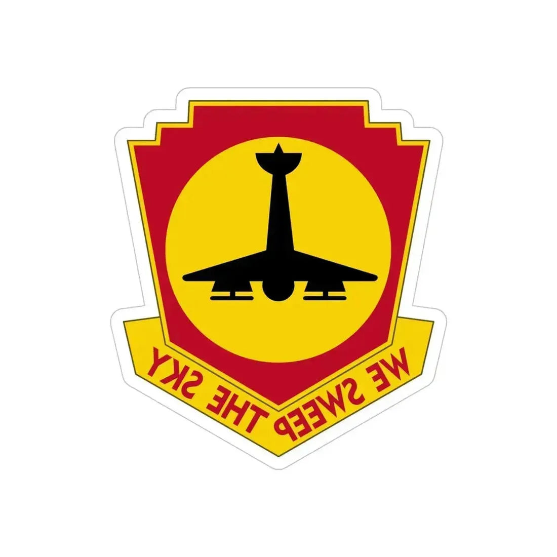517th Air Defense Artillery Regiment (U.S. Army) REVERSE PRINT Transparent Die-Cut STICKER 5 Inch Die-Cut Transparent - The Sticker Space