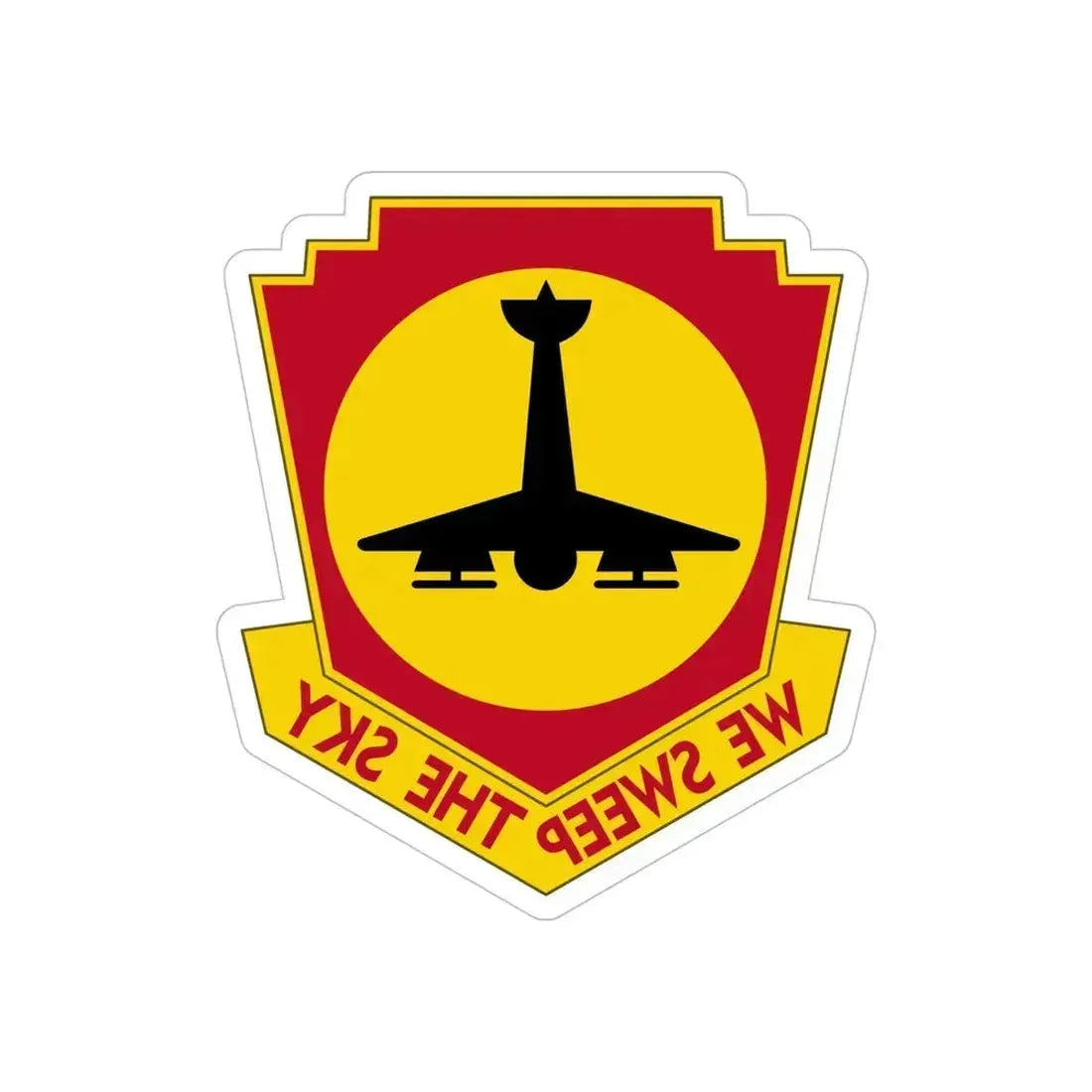 517th Air Defense Artillery Regiment (U.S. Army) REVERSE PRINT Transparent Die-Cut STICKER 6 Inch Die-Cut Transparent - The Sticker Space