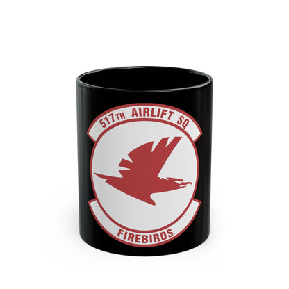 517th Airlift Squadron (U.S. Air Force) Black Coffee Mug-11oz-The Sticker Space