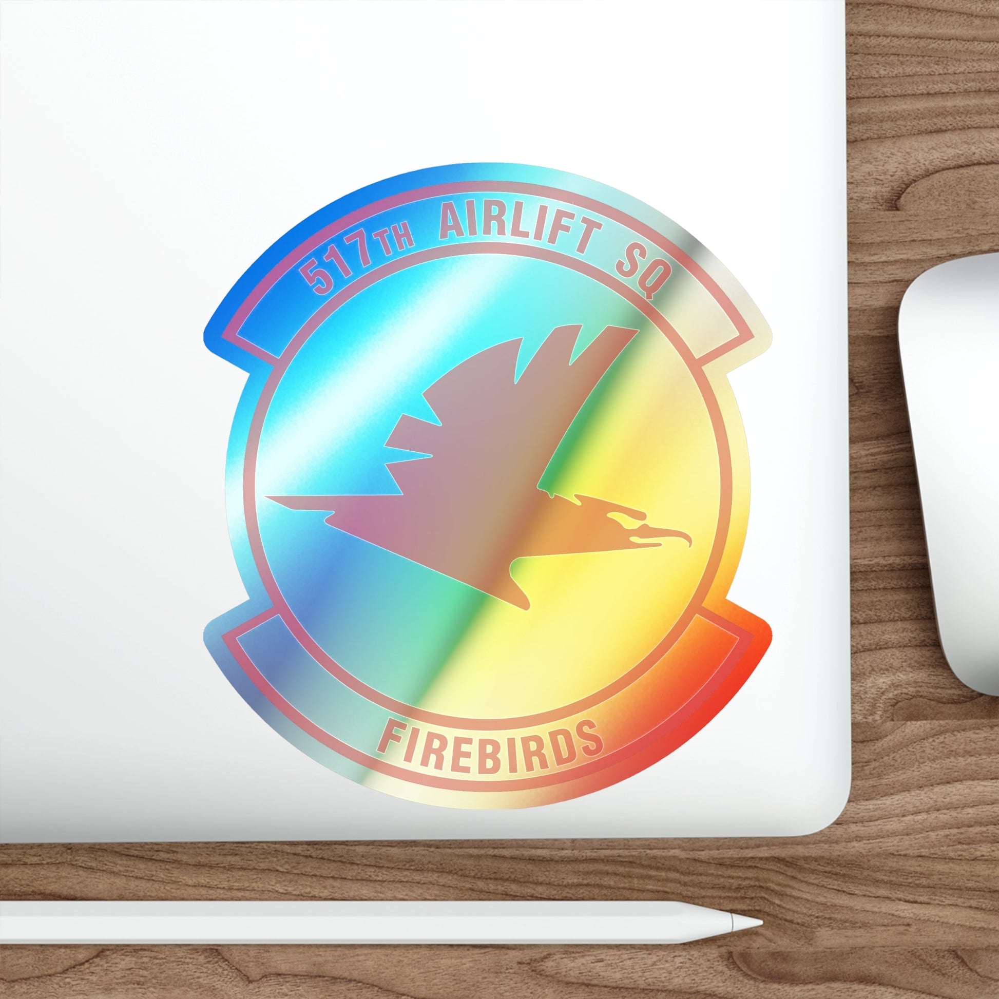 517th Airlift Squadron (U.S. Air Force) Holographic STICKER Die-Cut Vinyl Decal-The Sticker Space