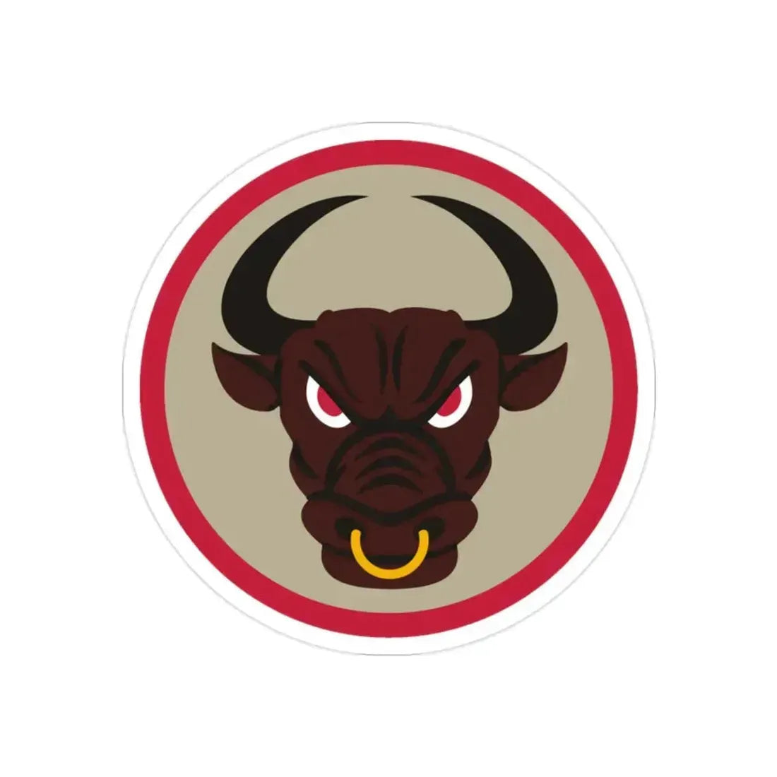 518 Sustainment Brigade 2 (U.S. Army) REVERSE PRINT Transparent Die-Cut STICKER 2 Inch Die-Cut Transparent - The Sticker Space