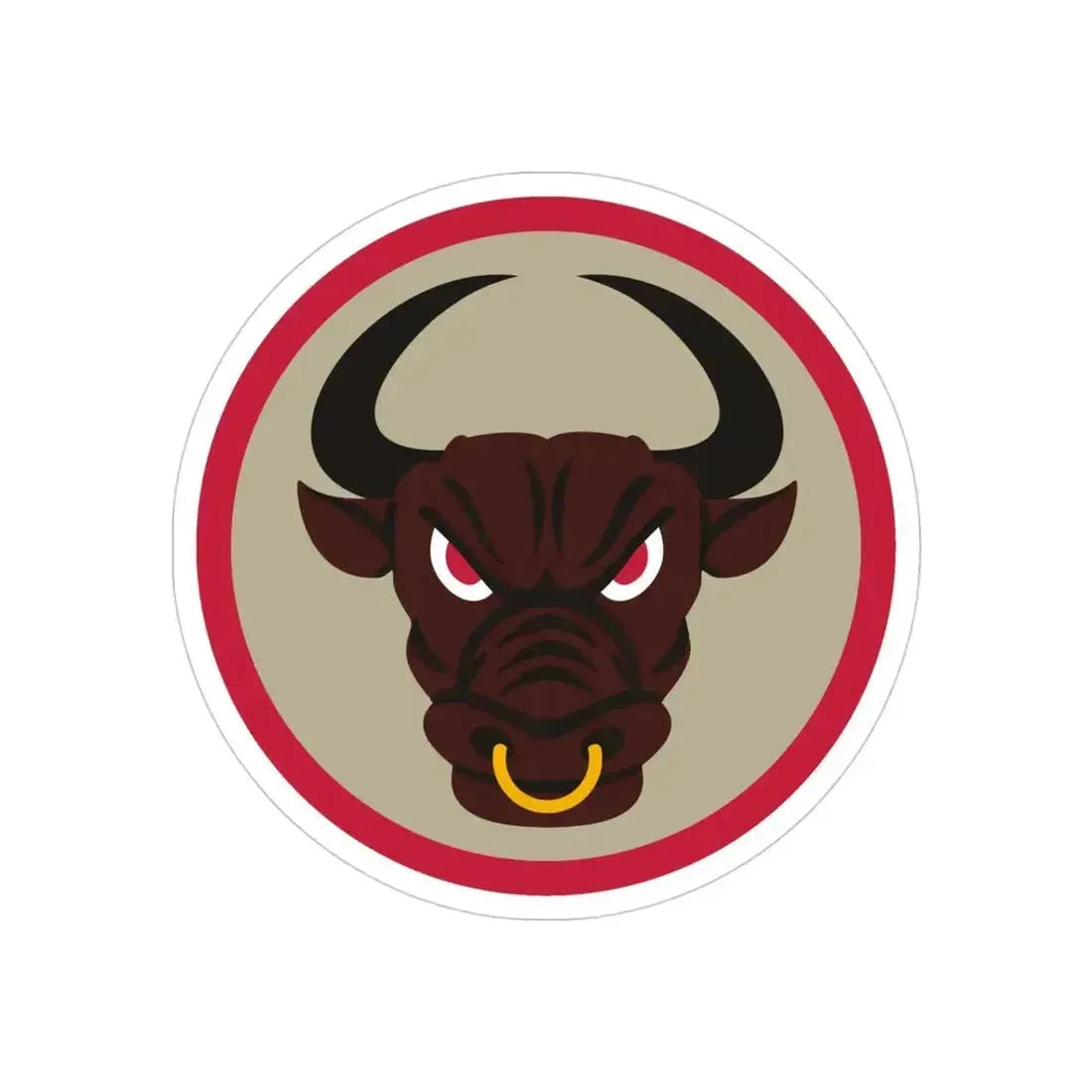 518 Sustainment Brigade 2 (U.S. Army) REVERSE PRINT Transparent Die-Cut STICKER 4 Inch Die-Cut Transparent - The Sticker Space