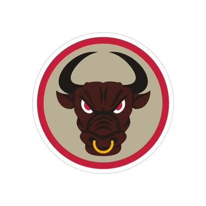 518 Sustainment Brigade 2 (U.S. Army) REVERSE PRINT Transparent Die-Cut STICKER 4 Inch Die-Cut Transparent - The Sticker Space