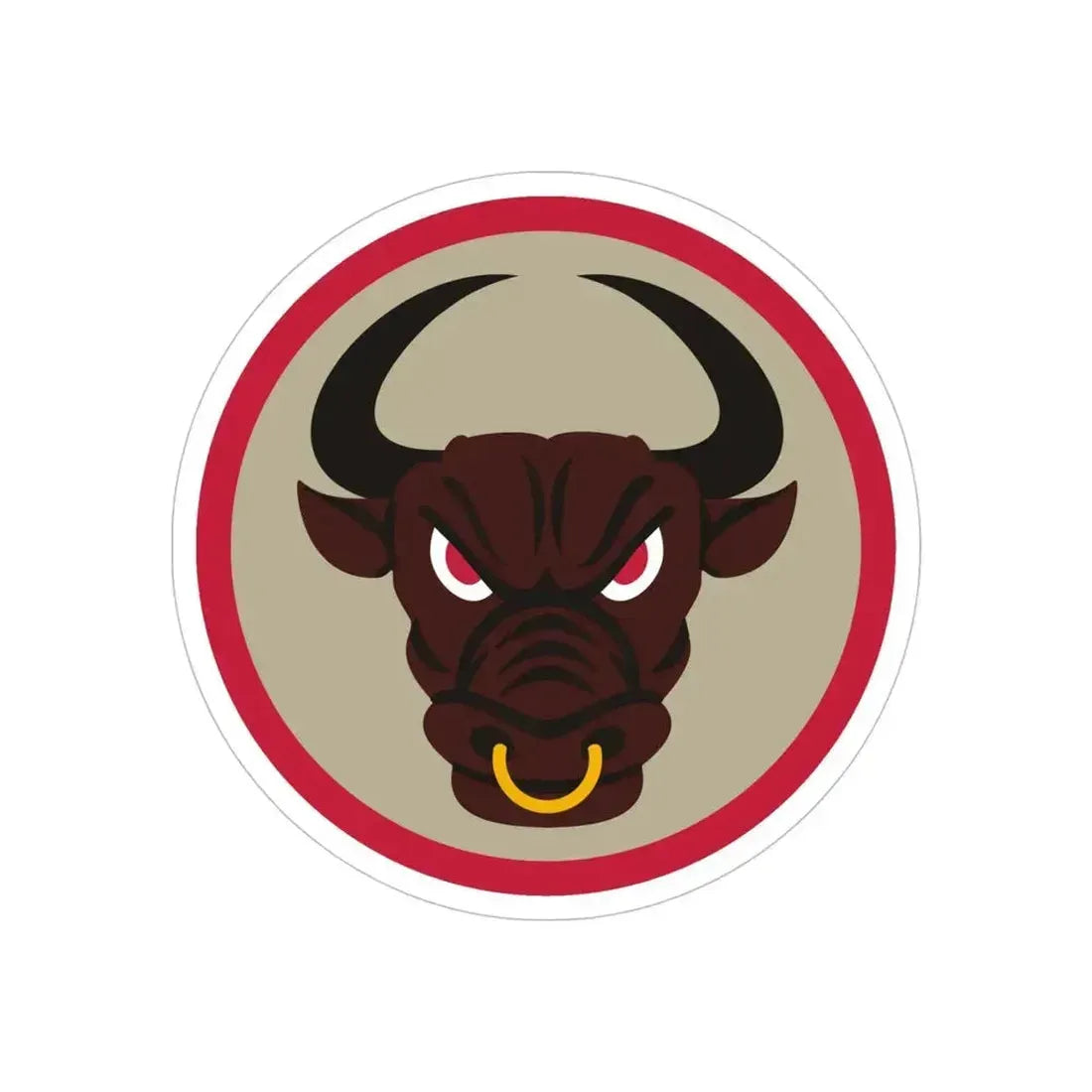 518 Sustainment Brigade 2 (U.S. Army) REVERSE PRINT Transparent Die-Cut STICKER 5 Inch Die-Cut Transparent - The Sticker Space