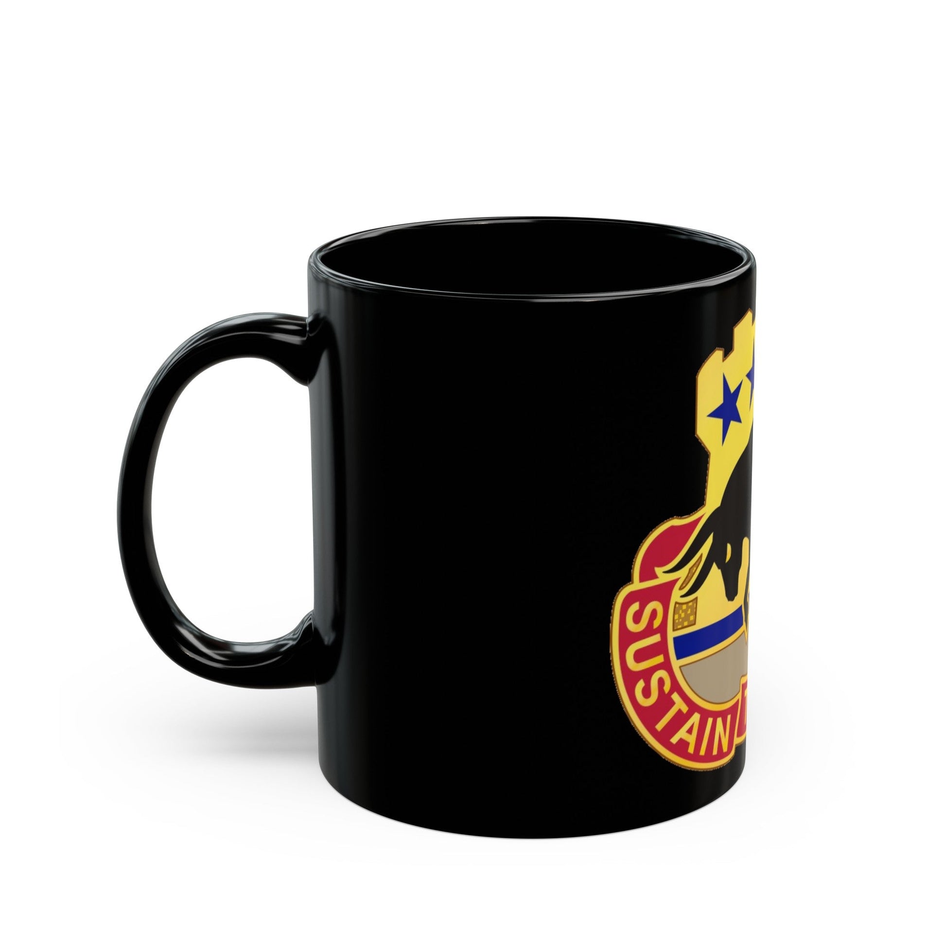 518 Sustainment Brigade 3 (U.S. Army) Black Coffee Mug-The Sticker Space