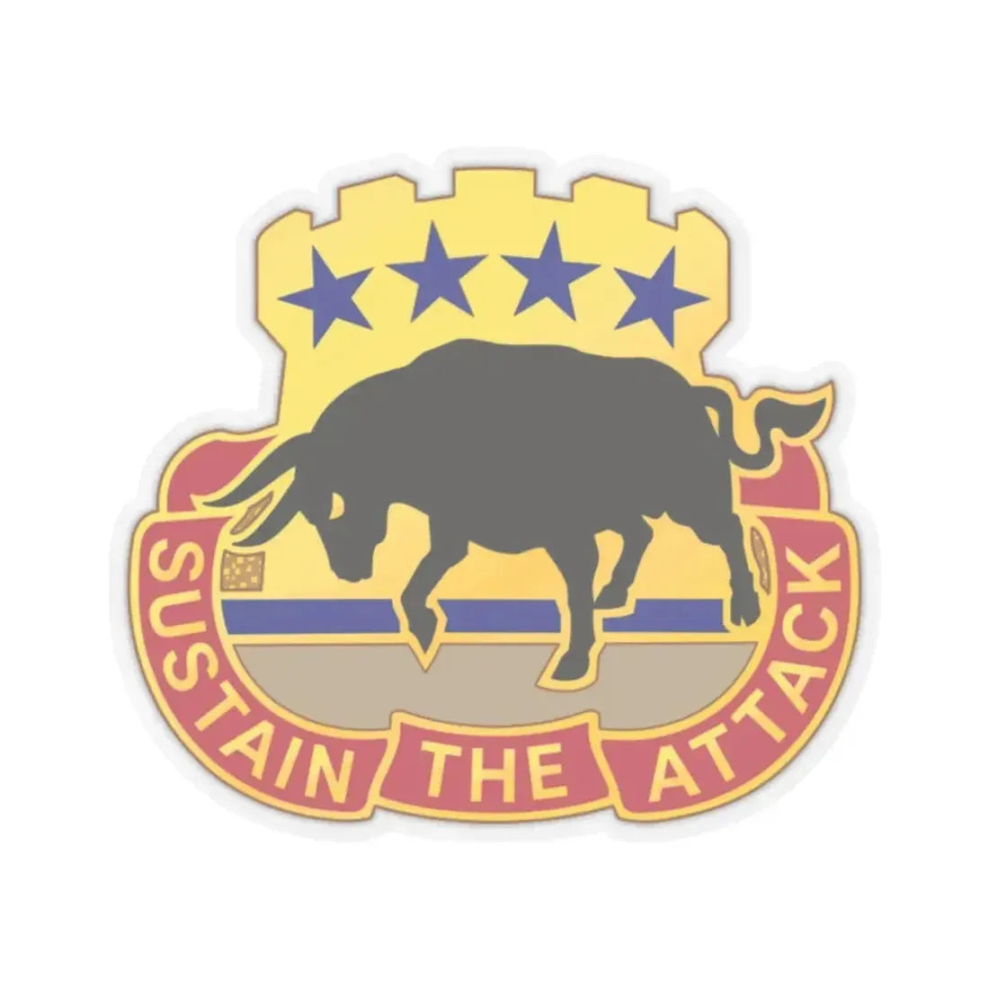 518 Sustainment Brigade 3 (U.S. Army) STICKER Vinyl Kiss-Cut Decal 2 Inch Transparent - The Sticker Space