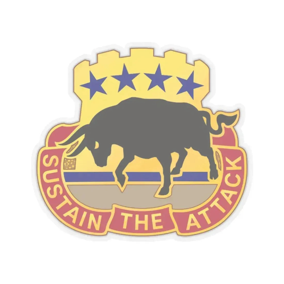 518 Sustainment Brigade 3 (U.S. Army) STICKER Vinyl Kiss-Cut Decal 4 Inch Transparent - The Sticker Space