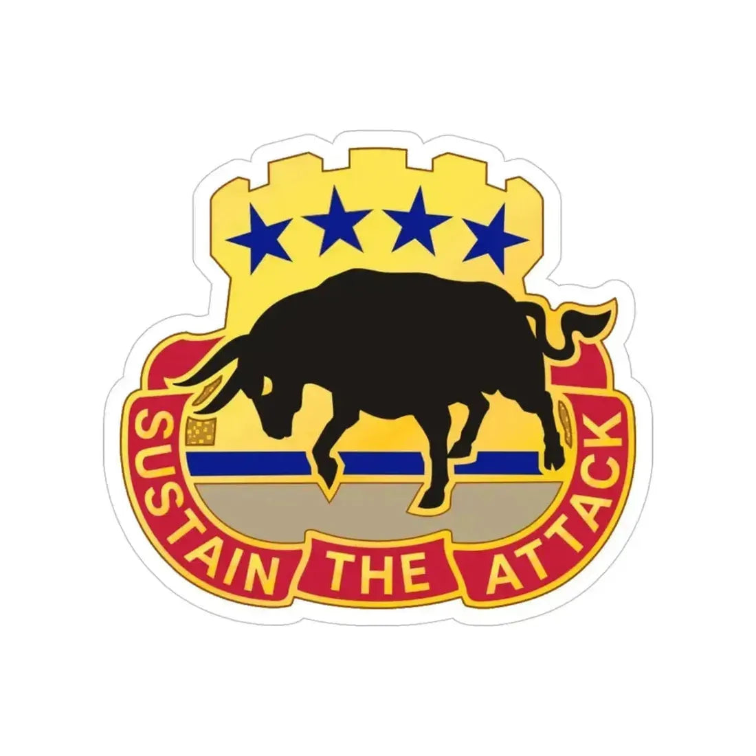 518 Sustainment Brigade 3 (U.S. Army) Transparent STICKER Die-Cut Vinyl Decal 4 Inch - The Sticker Space