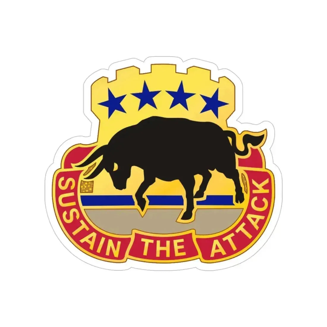 518 Sustainment Brigade 3 (U.S. Army) Transparent STICKER Die-Cut Vinyl Decal 5 Inch - The Sticker Space