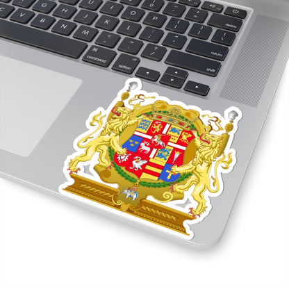 Armoiries Fréderic II du Danemark (Denmark) (Coat of Arms) STICKER Vinyl Kiss-Cut Decal