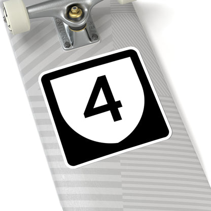 PR urban primary 4 (Puerto Rico) (Road Sign) STICKER Vinyl Kiss-Cut Decal