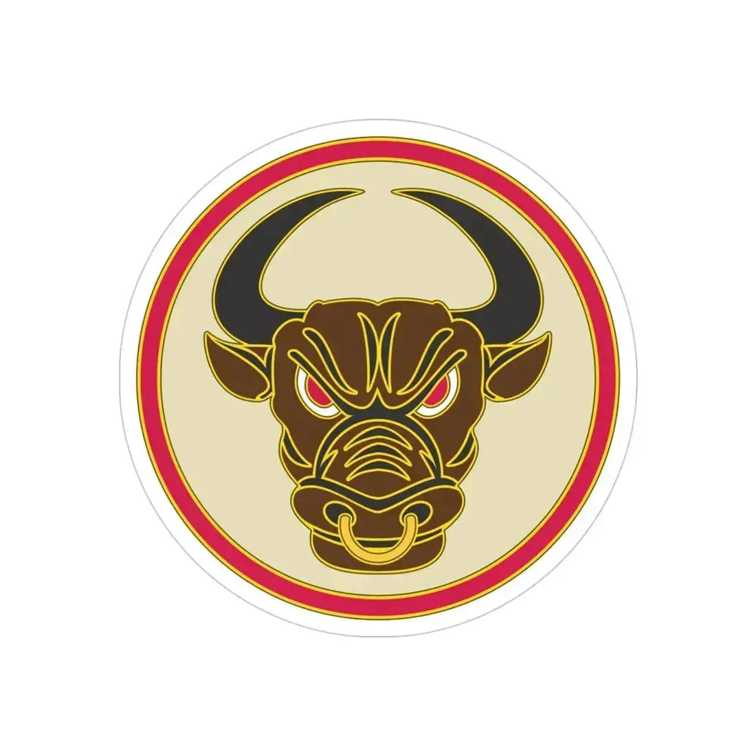 518th Sustainment Brigade (U.S. Army) REVERSE PRINT Transparent Die-Cut STICKER 4 Inch Die-Cut Transparent - The Sticker Space