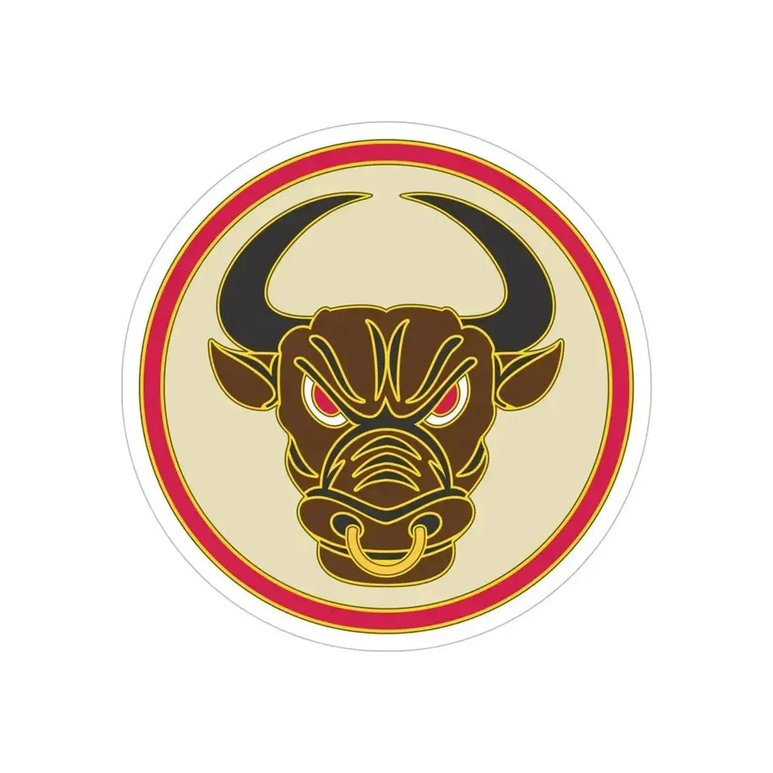 518th Sustainment Brigade (U.S. Army) REVERSE PRINT Transparent Die-Cut STICKER 6 Inch Die-Cut Transparent - The Sticker Space