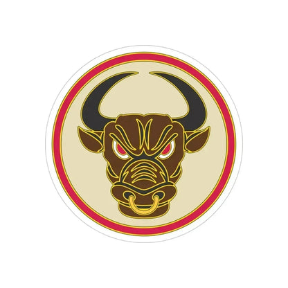 518th Sustainment Brigade (U.S. Army) REVERSE PRINT Transparent Die-Cut STICKER 6 Inch Die-Cut Transparent - The Sticker Space