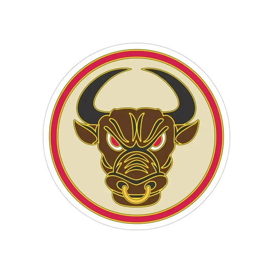 518th Sustainment Brigade (U.S. Army) REVERSE PRINT Transparent Die-Cut STICKER 6 Inch Die-Cut Transparent - The Sticker Space