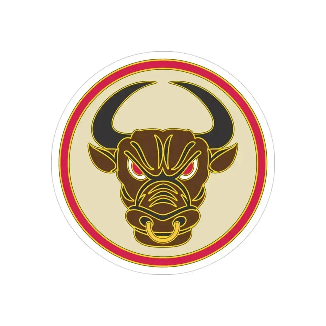 518th Sustainment Brigade (U.S. Army) REVERSE PRINT Transparent Die-Cut STICKER - The Sticker Space