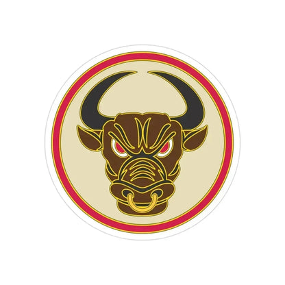 518th Sustainment Brigade (U.S. Army) REVERSE PRINT Transparent Die-Cut STICKER - The Sticker Space