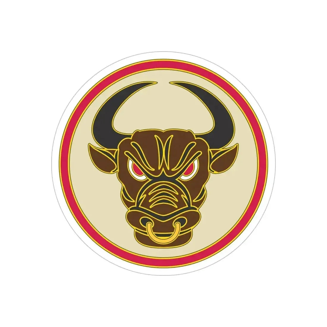 518th Sustainment Brigade (U.S. Army) REVERSE PRINT Transparent Die-Cut STICKER - The Sticker Space