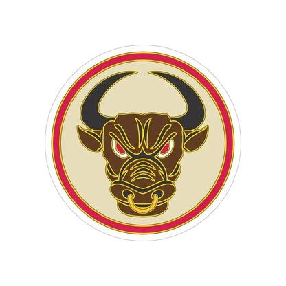 518th Sustainment Brigade (U.S. Army) REVERSE PRINT Transparent Die-Cut STICKER - The Sticker Space