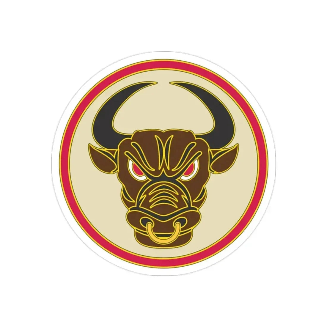 518th Sustainment Brigade (U.S. Army) REVERSE PRINT Transparent Die-Cut STICKER - The Sticker Space