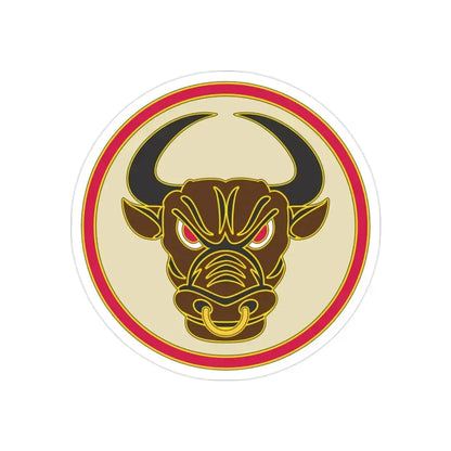 518th Sustainment Brigade (U.S. Army) REVERSE PRINT Transparent Die-Cut STICKER - The Sticker Space