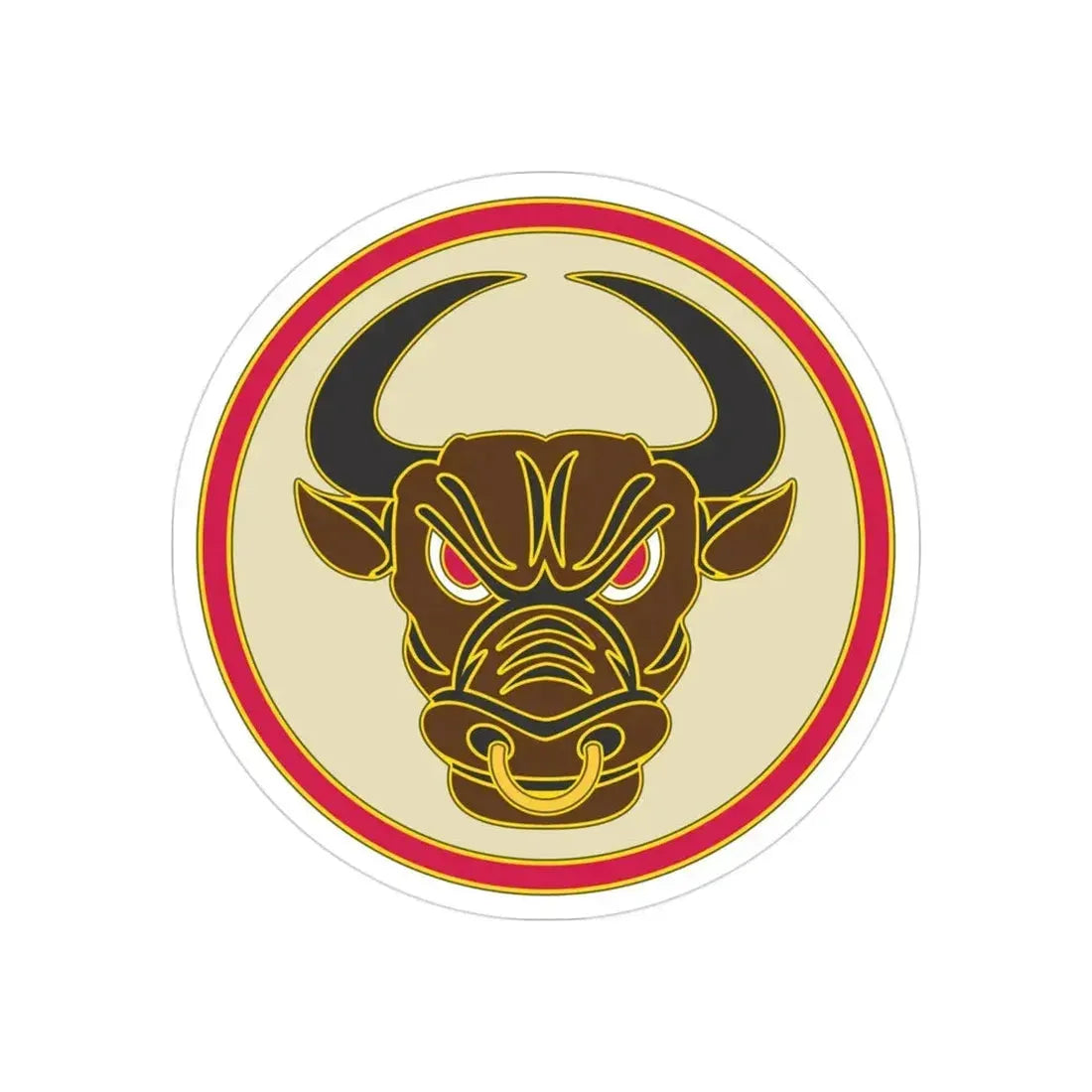 518th Sustainment Brigade (U.S. Army) REVERSE PRINT Transparent Die-Cut STICKER - The Sticker Space