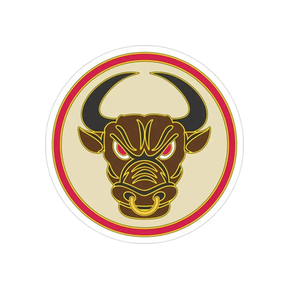 518th Sustainment Brigade (U.S. Army) REVERSE PRINT Transparent Die-Cut STICKER - The Sticker Space