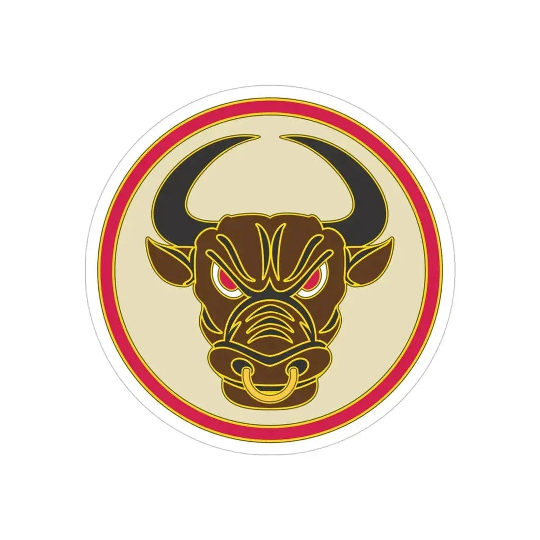 518th Sustainment Brigade (U.S. Army) REVERSE PRINT Transparent Die-Cut STICKER - The Sticker Space