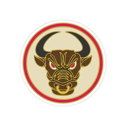 518th Sustainment Brigade (U.S. Army) REVERSE PRINT Transparent Die-Cut STICKER - The Sticker Space