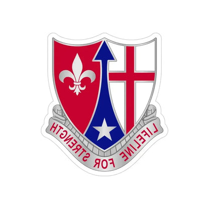 519 Hospital Center (U.S. Army) REVERSE PRINT Transparent Die-Cut STICKER - The Sticker Space